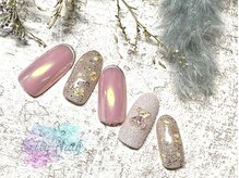 セッテネイル(Sette Nail)/ガーリーくまちゃんネイル♪