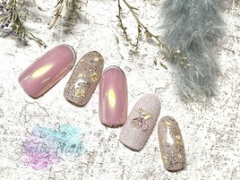 ガーリーくまちゃんネイル♪