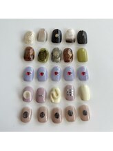 プリュネ(Prune)/ハート/ぷくぷく/マグネット