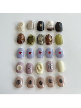 プリュネ(Prune)/ハート/ぷくぷく/マグネット