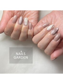 ネイルズガーデン(NAILS GARDEN)/冬ネイル×チョコレートカラー