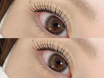 ヴィヴァンビー(Vivant+B)の写真/【ケラチンケア＆まつげパーマ4,400円・学割有】似合わせカールでぱっちり上品ナチュラルな目元が叶う .:+