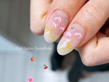 スノーフレーク(Snowflake)/春のキラキラデザイン♪