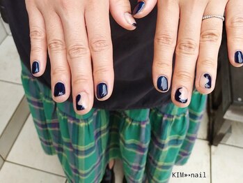 ケイアイエムネイル(KIM nail)/うねうねNAVY♪