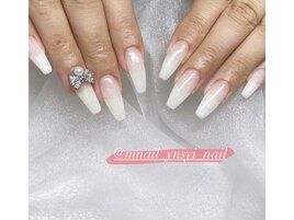 ホワイトラメグラデ！