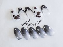 エイプリルプラス(April plus)/ハート＆マグネットネイル