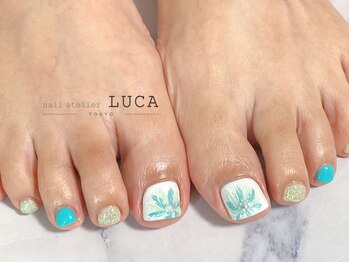 ネイルアトリエルカ(nail atelier LUCA)/W-260 ニュアンスフラワーネイル