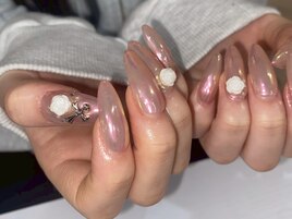 【Nana】ピンクミラークロムバラ