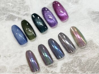 キャッツアイ東京 新宿店(Cat's eye TOKYO)の写真/持ち込みOK◇カラー・パーツの豊富さで理想の”カワイイ”が叶う♪人気のマグネットカラーも豊富にご用意◎