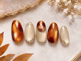 秋ネイル ¥8,000
