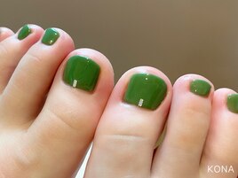 秋色でシンプルフット