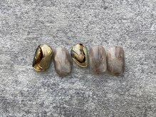 グラッドネイル 銀座店(GLAD nail)/グレージュニュアンスネイル