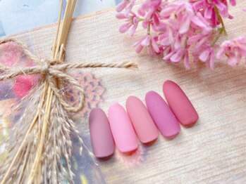 ネイルサロン&スクール ジーナ(GINA)/くすみピンクネイル