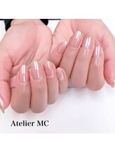 アトリエ エムシー 新富町(Atelier MC)/オーロラミラーネイル