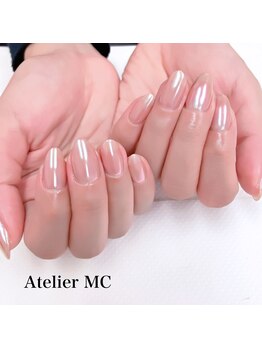 アトリエ エムシー 新富町(Atelier MC)/オーロラミラーネイル