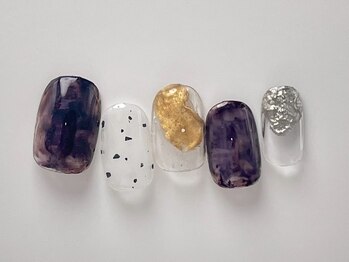 秋ニュアンスネイル