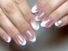 垢抜け◎上品フレンチネイル《オフ/ウォーターケア/保湿込み》