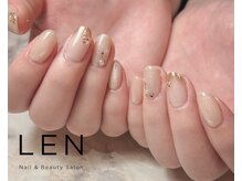 レン(LEN.)/ゴールド×ホワイト