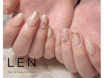 レン(LEN.)/ゴールド×ホワイト