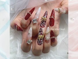 ボルドーレッド×ゴールドリボン