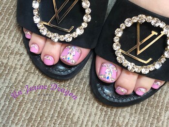 アン ジョーヌドラゴ/【フットネイル】派手ネイル