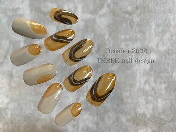スリー(THREE)/October 2022/nail design