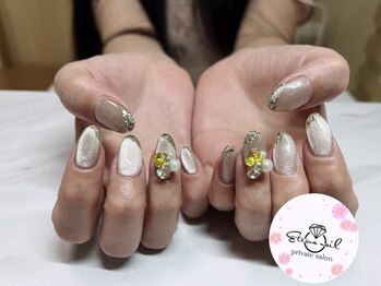エテルナ ネイル(eterna nail)/マグネットベースガラスフレンチ