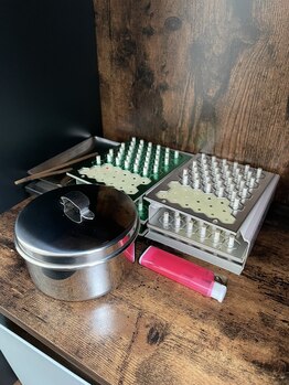 たてもと鍼灸接骨院/二種類のお灸