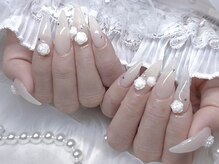 モカ 心斎橋(moca by Lee)/【Nanako】ホワイトネイル