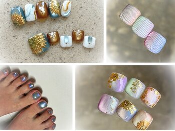 ネイルズ ビーモ 大宮(NAILS bmo)の写真/《大宮駅10分》高技術×提案力抜群の実力派サロン♪仕事でハンドができない人でも楽しめるフットネイル◎