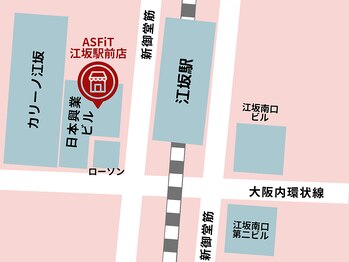 アスフィット 亀有(ASFiT)/江坂駅前店アクセス