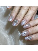 フォーユーネイル(For U Nail)/蝶々オーロラネイル