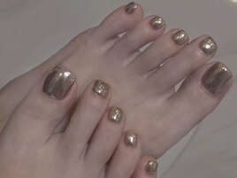 初秋フットネイル