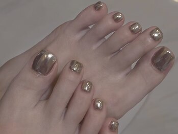 初秋フットネイル