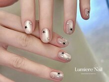 ルミエール ネイル モンナカ(Lumiere Nail Monnaka)/オンブレフレンチ/冬ネイル