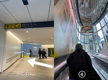 【道順１．迷わずスムーズにご来店いただくために！】渋谷駅からの行き方