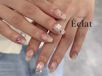 Nail salon Eclatの写真/爪が薄い・欠けやすい・持ちが悪い...そんな悩みがある方必見!人気店で磨いた技術が支える、美しい指先♪