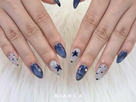 持ち込み☆星ネイル
