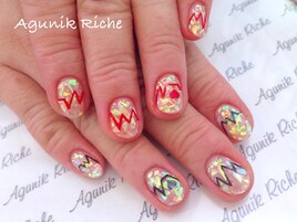 【オーロラネイル】