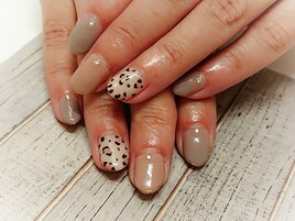 レオパード柄ネイル