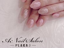 エーネイルサロン プラーカ本店(A-Nail Salon)/　ミラー&ラインアート