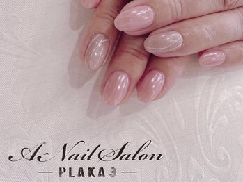 エーネイルサロン プラーカ本店(A-Nail Salon)/　ミラー&ラインアート