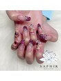 サフィール(Saphir) ゴテゴテギャルネイル♪