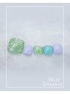 カラー2色、ラメ、ニコちゃん