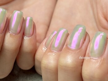 オーロラミラーネイル