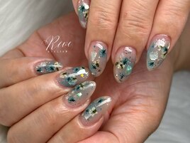 推し活×フラワーネイル