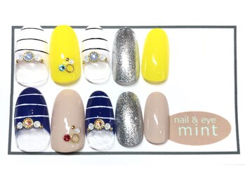 ネイルアンドアイ ミント(nail＆eye mint)/7月キャンペーンネイル☆￥6480