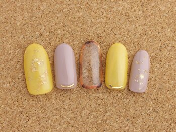 ネイルサロン ブランロール 白金店(Nail Salon Blanl'or)/マスタード×グレージュ