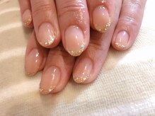 ネイル ハピネス(Happiness)/上品ラメフレンチネイル6000円