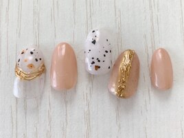 メタリックニュアンスネイル